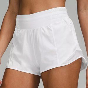 Lululemon white Hotty Hot High-Rise Lined Short 2.5 inch